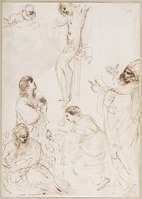 H 003
<br/>
Christus aan het kruis, met Maria, Magdalena, Johannes en de heilige Prosperus
<br/>
<em>Guercino (1591-1666)</em>